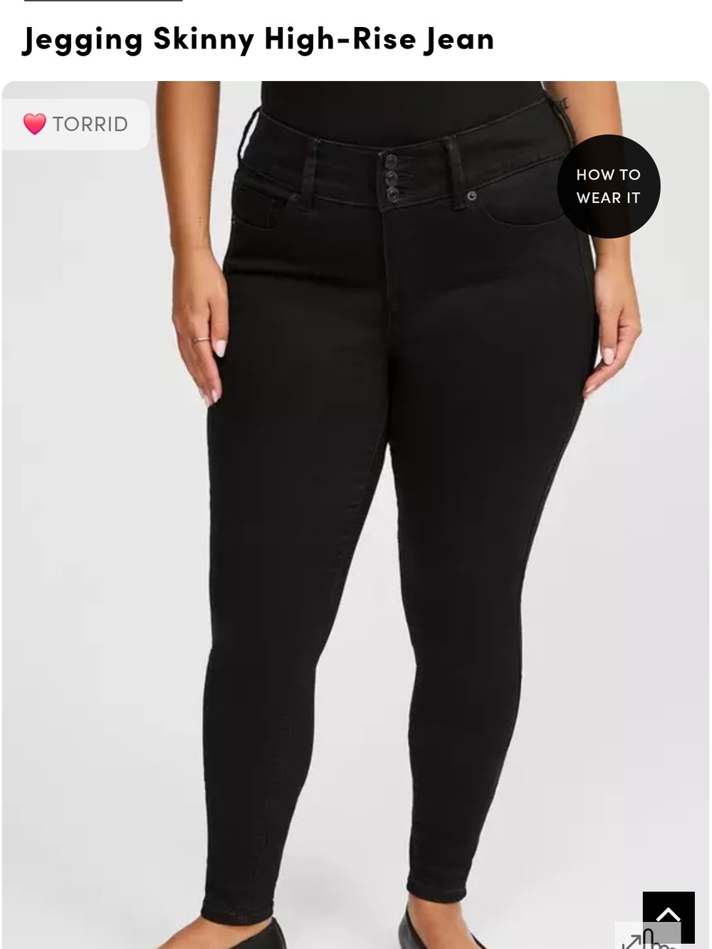 NWT Torrid Black High-Rise Skinny Jeggings